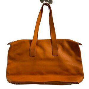 Furla Leather Tote Bag Women’s Small Orange‎ Designer Handbag Purse Stylish Chic